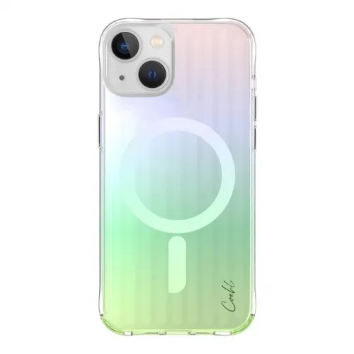 Чехол Uniq Coehl Linear (MagSafe) для iPhone (15 Радужный)
