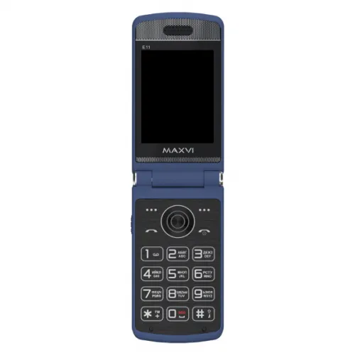Телефон Maxvi E11 (Синий/Серебристый)