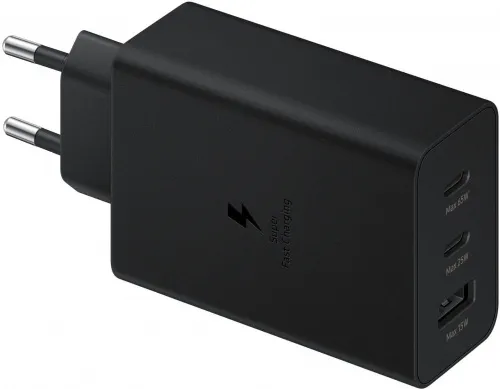 СЗУ Samsung (USB-C*2 + USB-A) (65 Вт Черный)