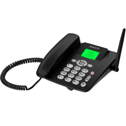 Стационарный телефон Maxvi RT-02 (Черный)