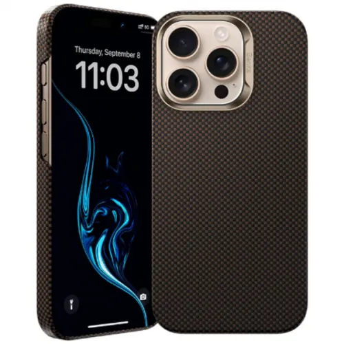 Чехол Benks Kevlar Armor Tint 1000D (MagSafe) для iPhone (16 Pro Max Коричневый)