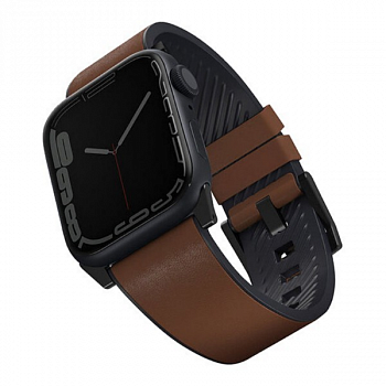 Ремешок Uniq Straden Waterproof Leather/Silicone для Apple Watch